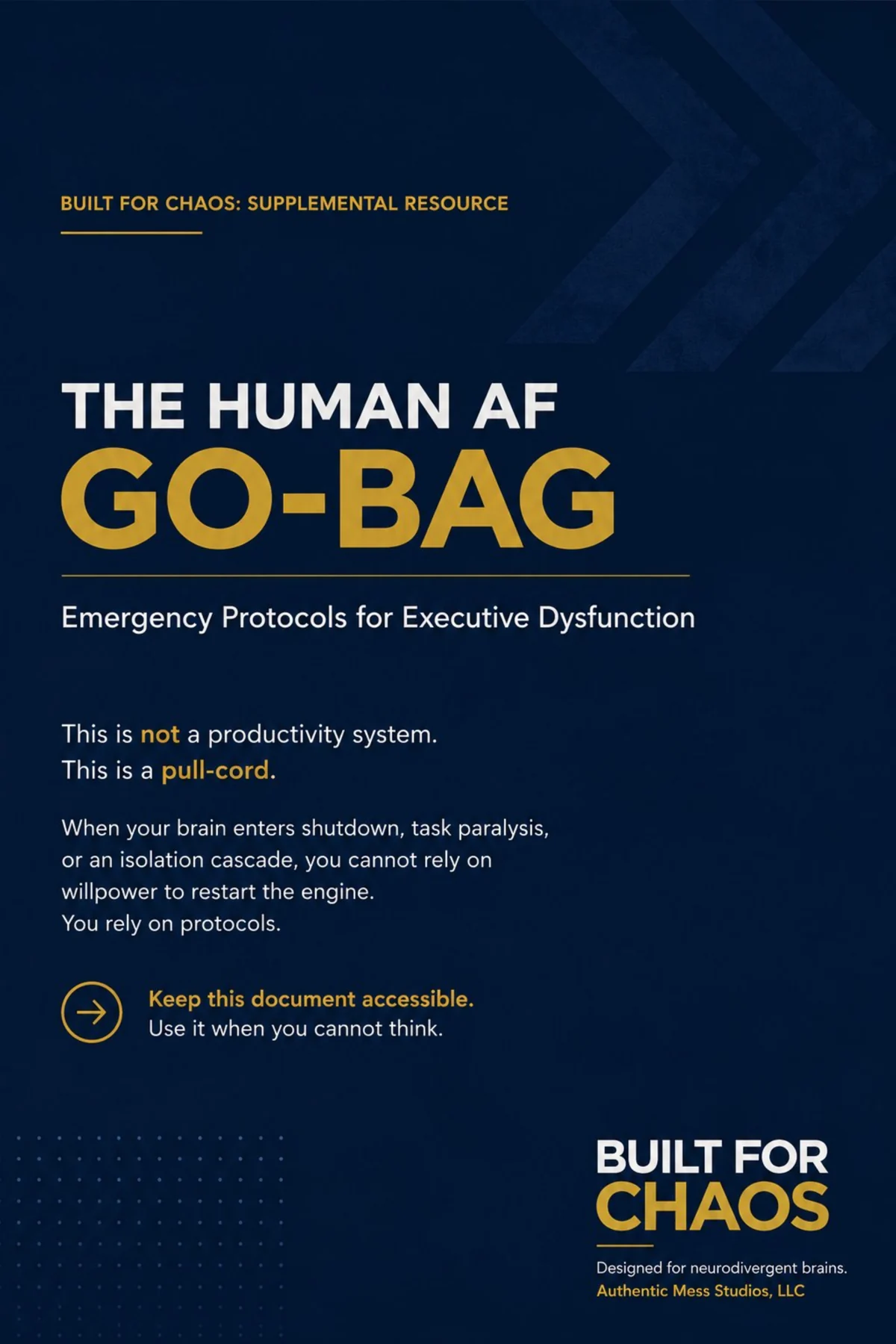 The Human AF Go-Bag